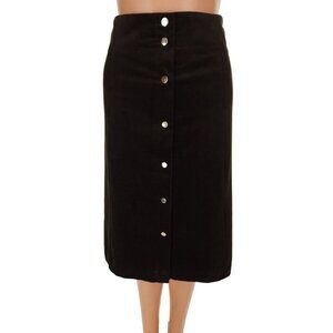 Vanessa Bruno Velvet Mid-length Skirt Size 34 S Mousse Brown